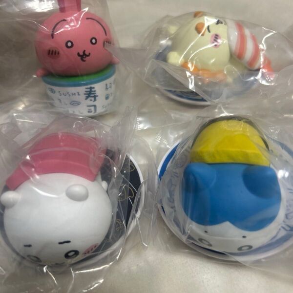 ちいかわ寿司 フィギュア コレクション ハチワレ うさぎ シーサー モモンガ 茶 まぐろ たまご