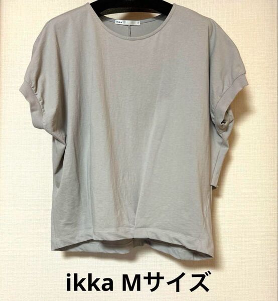 ikka 冷感ドルマンタックプルオーバー カットソー Tシャツ M