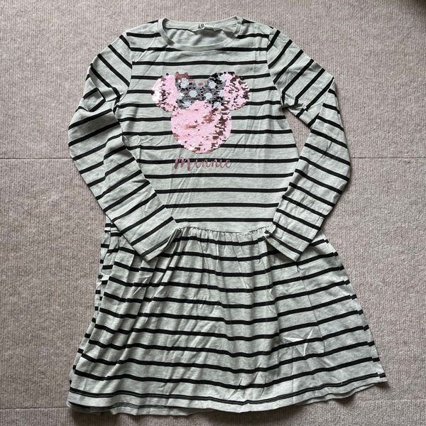ミニーマウス ワンピース H&M ボーダー