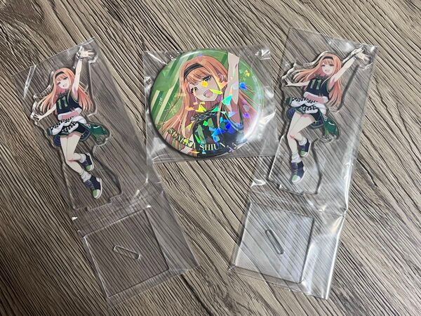 学園アイドルマスター 学マス 紫雲清夏 一番くじ 3点セット 缶バッジ アクリルスタンド