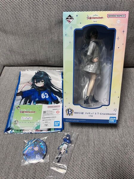 一番くじ 学園アイドルマスター 月村手毬 B賞 フィギュア 缶バッジ タオル アクリルスタンド