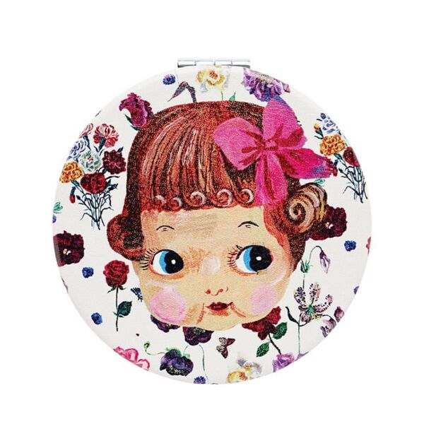 ナタリーレテ コンパクトミラー Girl 鏡 新品 丸 手鏡Nathalie Lete Conpact mirror ガール