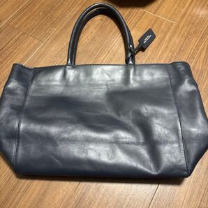 GREEN LABEL RELAXING レザー トートバッグ ネイビー
