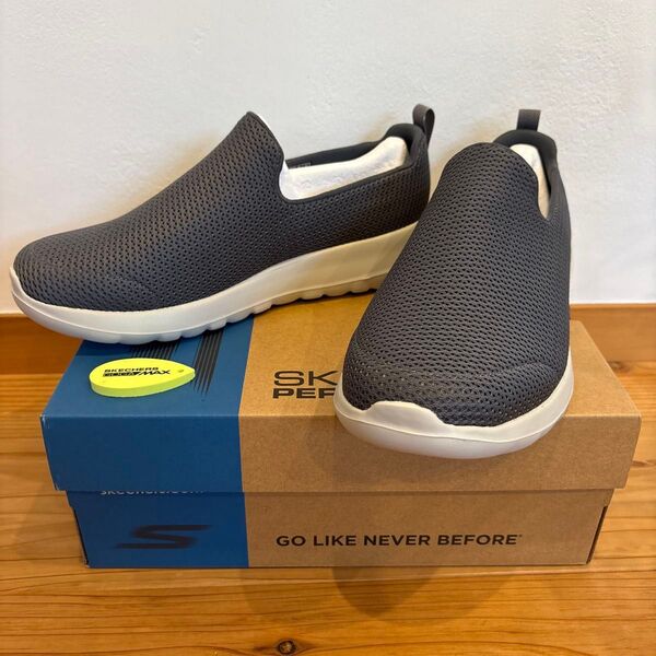 スケッチャーズ スニーカー GO Walk Max_54600EWW 28cm グレー 軽量 SKECHERS 靴