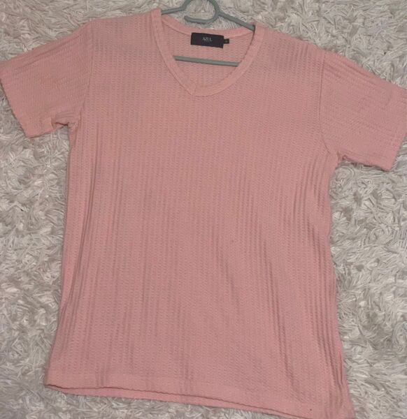 AZUL by moussy Tシャツ ピンク Vネック