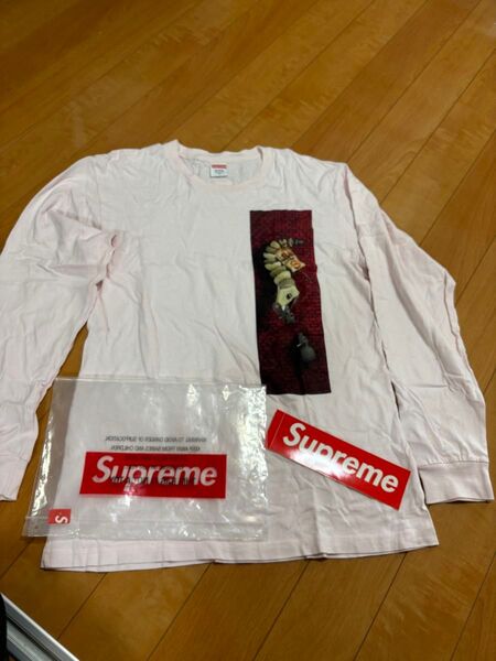 supreme Mike Hill L/S Tee ステッカー付き