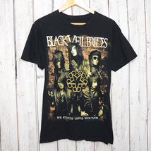 GS8815 ブラックベイルブリッズ BLACK VEIL BRIDS Tシャツ L 肩49 ロック メール便可 xq_画像2