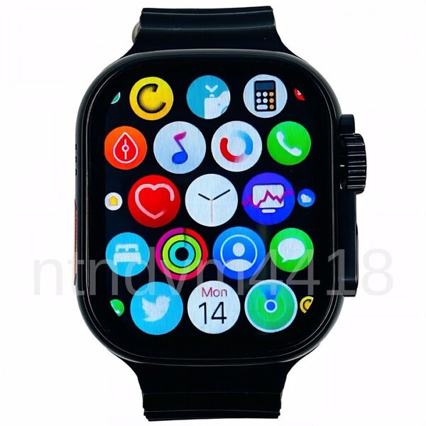 新品 Watch 9 Ultra スマートウォッチ 通話 スポーツ 健康 血中酸素 防水 睡眠 健康管理 Android 多機能