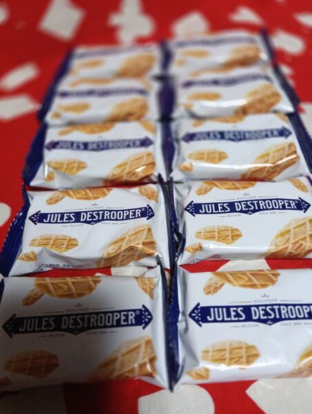 海外洋菓子 人気のベルギー王国御用達 ジュールス・デストリパー ミニバタークリスプ 10個