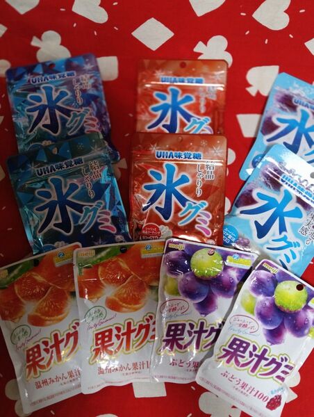 人気ですヨ!お得です! UHA味覚糖グミ&meijiグミ 5種類×2袋 10袋