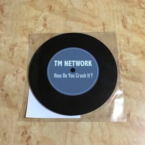 新品 TM NETWORK POP UP SHOP How Do You Crash It? グッズ レコードコースター 小室哲哉