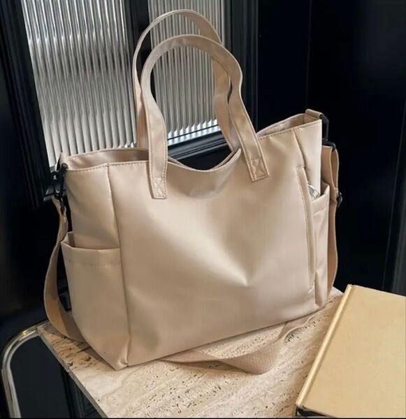 トートバッグ ショルダーストラップ付き
