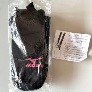 ミズノ ペットボトルカバー ドリンクホルダー MIZUNO ストラップ付き 黒