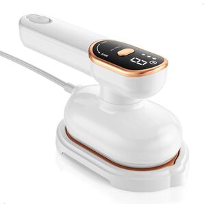スチームアイロン3段階スチーム量調節 ドライアイロン機能ハンドル90°回転 105ML水タンク除菌 脱臭水漏れ防止 スタンド付き