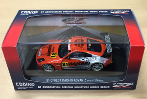  EBBRO 1/43 43601 JGTG 2004 C-WEST Daishin ADVAN Z ORANGE/SL