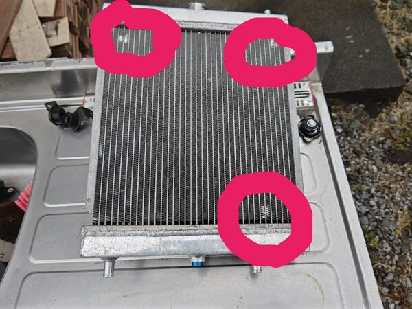 DA63Tキャリィトラック用アルミ2層大容量ラジエーター