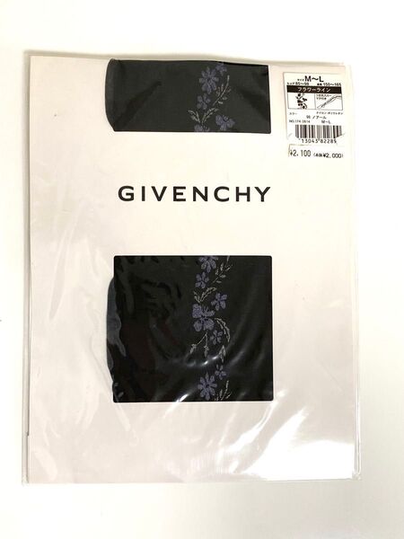 新品未使用!【GIVENCHY ブラック花柄ストッキング】