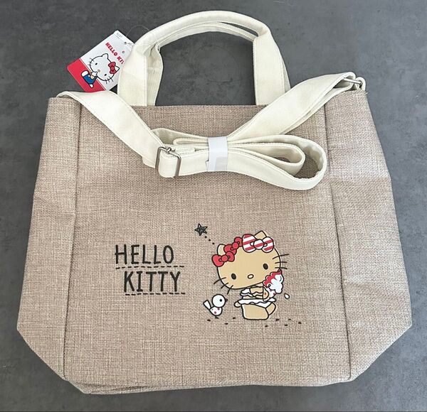 ハローキティ 日焼けキティ トートバッグ ショルダーバッグ しまむら サンリオ キティちゃん