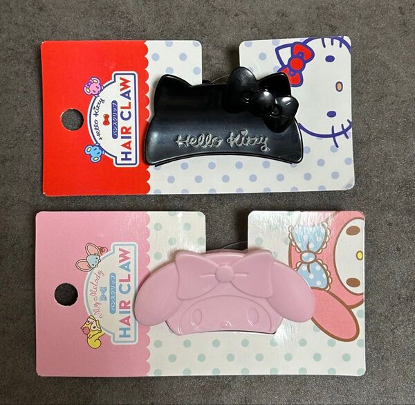 サンリオ マイメロディ ハローキティ ヘアクリップ セット マイメロ キティ バンスクリップ