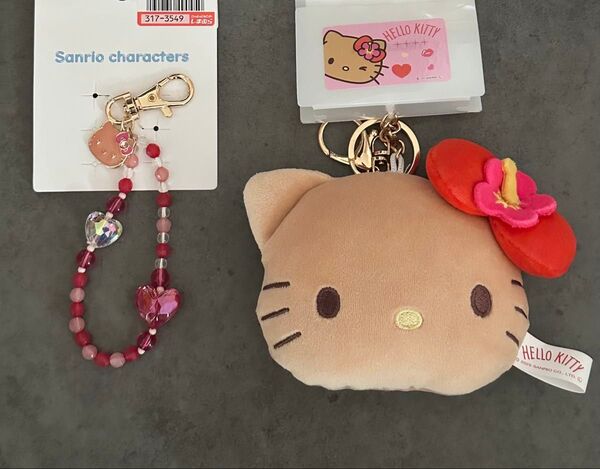 しまむら ハローキティ キティちゃん フェイスチャーム チャーム 日焼けキティ キーホルダー サンリオ