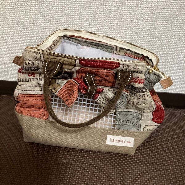 ペットキャリーバッグ ハンドメイド マルチカラー