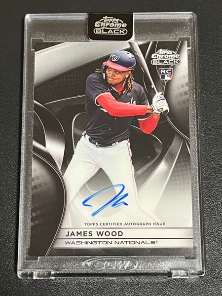 2025 Topps Chrome Black James Wood Auto RC