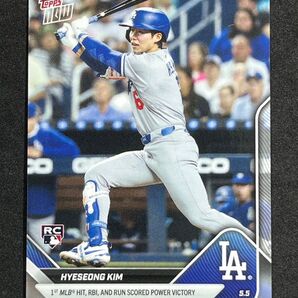 2025 Topps Now #146 キム・ヘソン MLB初ヒット Hyeseong Kim 1st Hit RBI ドジャース