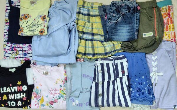 13枚セット☆女の子夏服140lovetoxic半袖TシャツRiccariccaワンピーススカートikkaハーフパンツまとめ売り