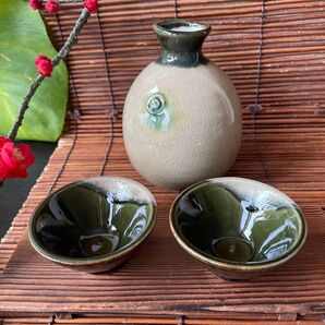 貫入デザイン 徳利・お猪口セット 酒器揃 酒器セット
