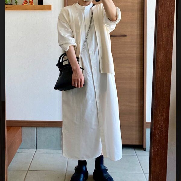 無印良品 シャツワンピース XL