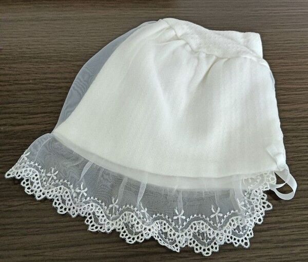 *セレモニードレス 帽子のみ 退院着 新生児 42〜44センチ*