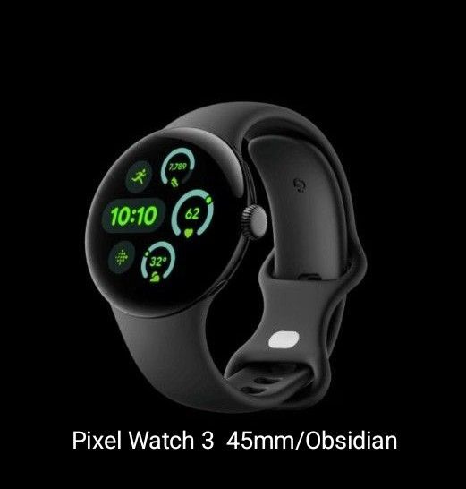 【新品未開封】Google Pixel Watch 3 Wi-Fiモデル 45mm Matte Black /Obsidian