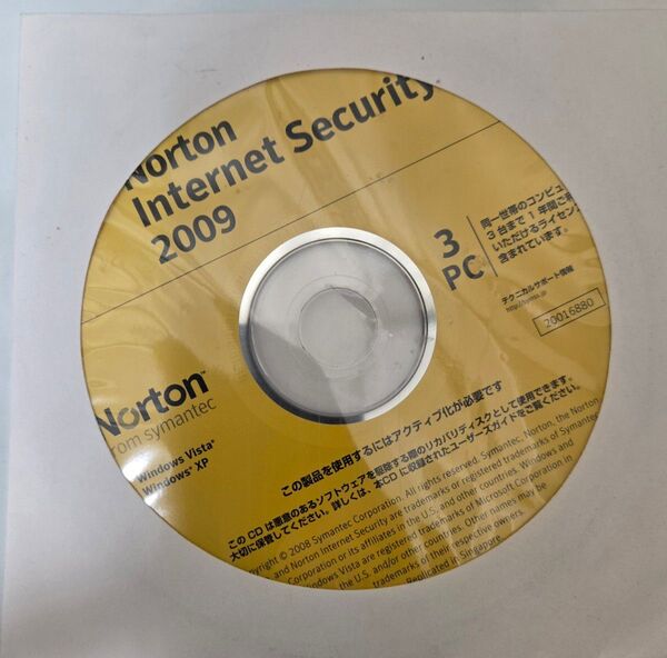 Norton Internet Security 2009 CD-ROM ノートンインターネットセキュリティ