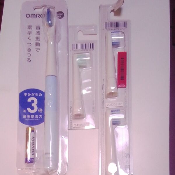 OMRON 音波式電動歯ブラシ HT-B223 替えブラシ付き