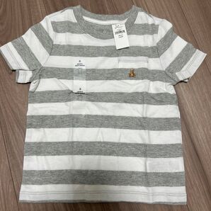 GAP babygap 100サイズ 新品 半袖 Tシャツ グレー ボーダー