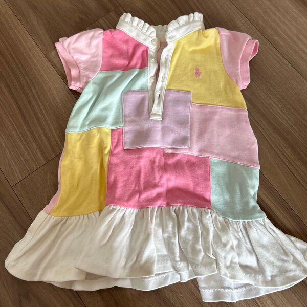 ラルフローレン 80 女の子 ワンピース ピンク 半袖