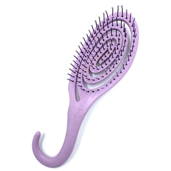 MDSTYLE ヘアブラシ くし 髪の毛 サラサラ ドライヤー 速乾 シャンプー 頭皮マッサージ ブラシ レディース スケルトンブ