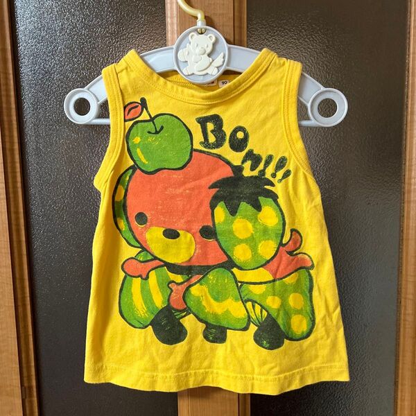 h⑤MIL DE BERRY ノースリーブカットソー 90 イエロー