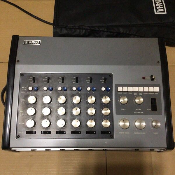 希少 YAMAHA EM-90A アナログミキサー リズムマシン 美品 ヤマハ リズムボックス スプリングリバーブ 6チャンネル