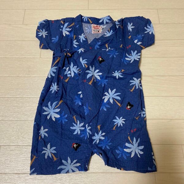 ミキハウス 甚平 ロンパース 70〜80cm