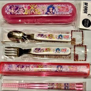 キミとアイドルプリキュア カトラリーセット スプーン フォーク ケース 箸 箸ケース 5点セット 新品未使用