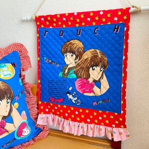 タッチ あだち充 タペストリー 昭和レトロ レトロポップ 生活雑貨 アニメ キャラクター スワローズ 野球