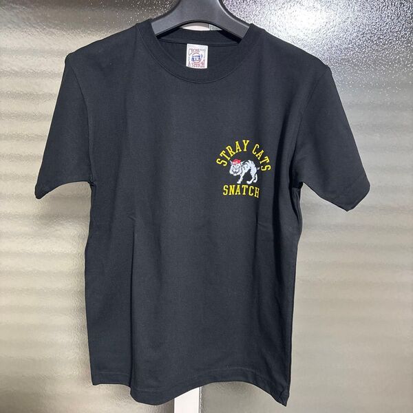 クロスステッチストレイキャッツ Tシャツ 黒 XS 160サイズ Tシャツ