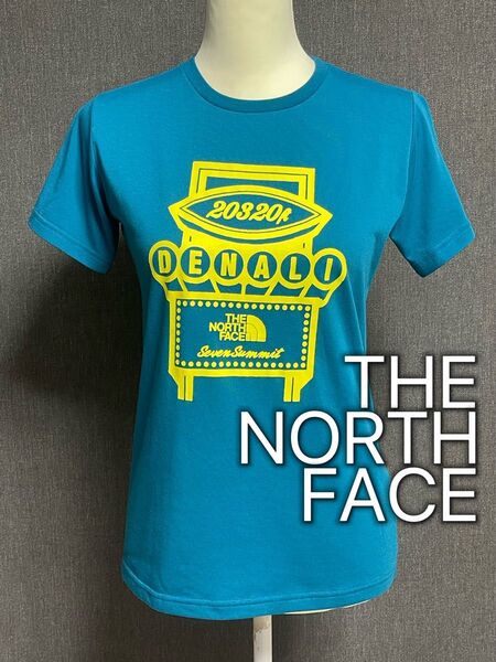 ノースフェイス THE NORTH FACE セブンサミットデナリTシャツ 半袖Tシャツ ブルー M
