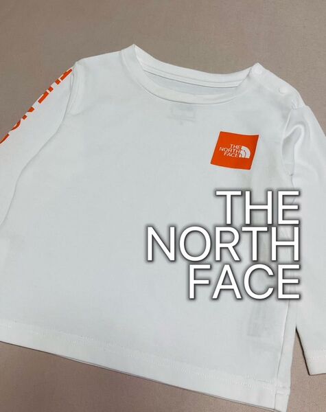 THE NORTH FACE ノースフェイス 長袖Tシャツ 白 ホワイト 男女兼用 ロンT 80
