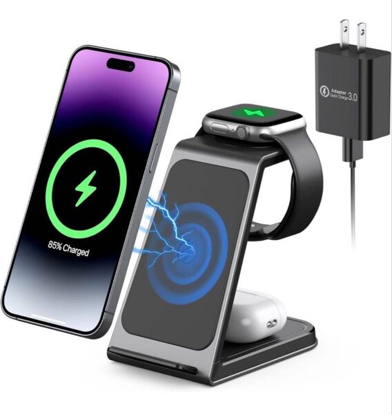 ワイヤレス充電器 急速充電15W iPhone 15/14/13