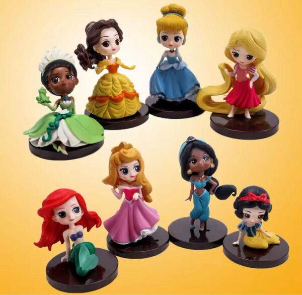 ディズニープリンセス フィギュア 8体セット Qposket petit Disney Characters