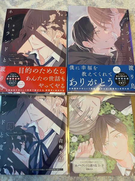 ネバーランドと渡り鳥 上下 2冊セット《帯の応募券なし》コミコミスタジオ特典セット
