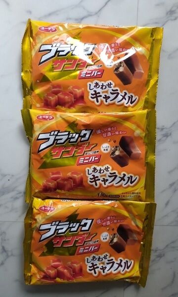 ブラックサンダー キャラメル味 ミニバー3袋