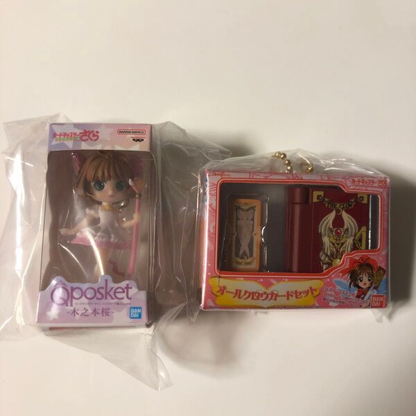 カードキャプターさくら/ガチャガチャ景品2点セット Qposket ミニチュアコレクション・ミニチュア&パッケージコレクション